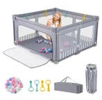 2dekans | Coast Grote Opvouwbare Babybox 150x150 cm Grijs –, Kinderen en Baby's, Ophalen of Verzenden, Nieuw