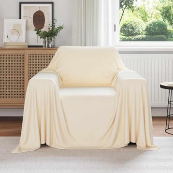 vidaXL Dekentjes 6 st Crèmekleurig 210 x 140 cm 2.48 kg, Verzenden, Nieuw
