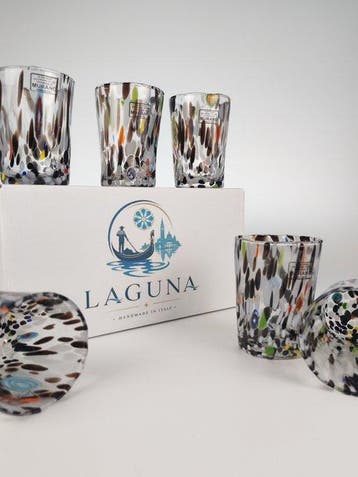 LAGUNA - Drinkservies (6) - Muranoglas - 6 GOTI DE FORNASA