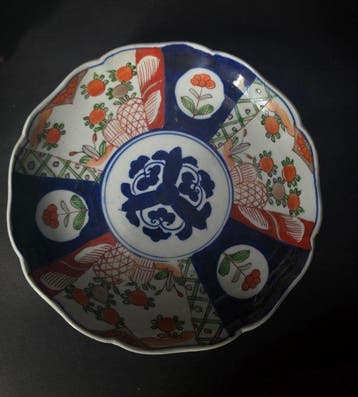 Bord (5) - Porselein - 5 stuks Imari