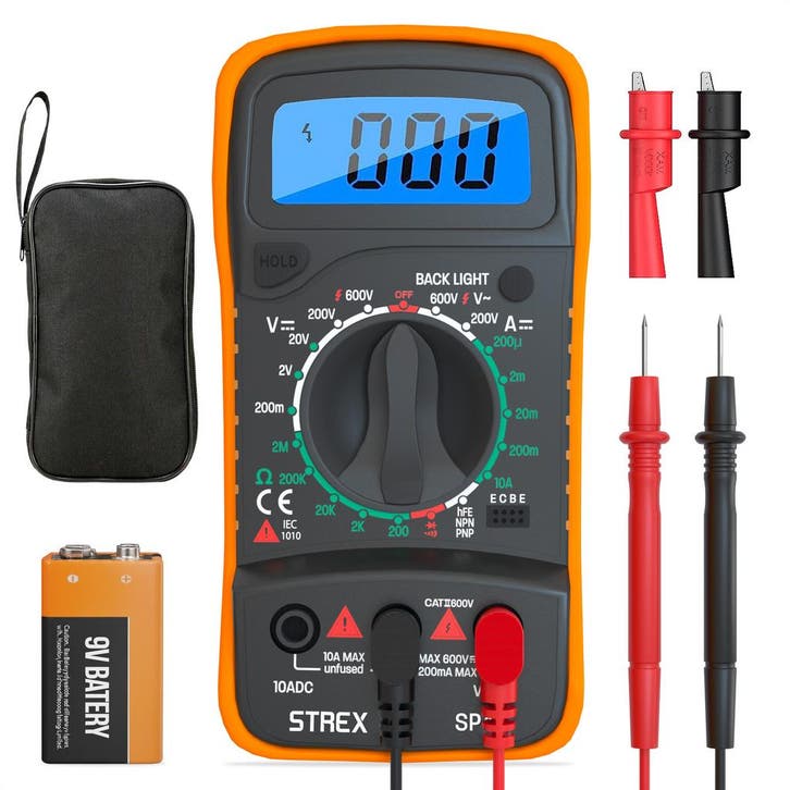 Strex Digitale Multimeter - AC / DC, Doe-het-zelf en Bouw, Meetapparatuur, Nieuw, Verzenden