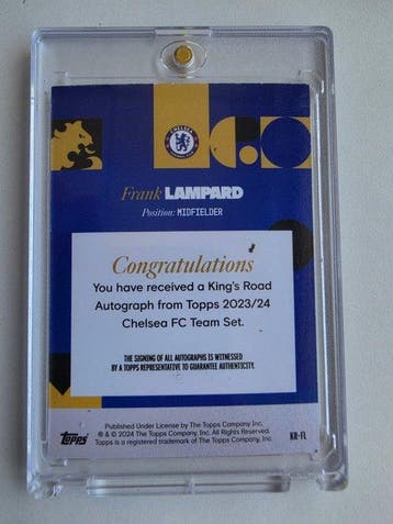 2023/24 Topps Kings Road Frank Lampard 38/50 Gesigneerde, Nieuw