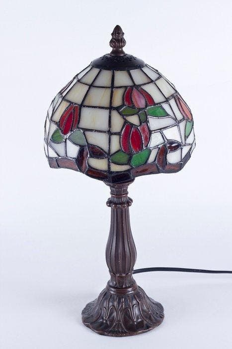 Tafellamp - Glas, Metaal - Tiffany-stijl, Antiquités & Art, Art | Objets design