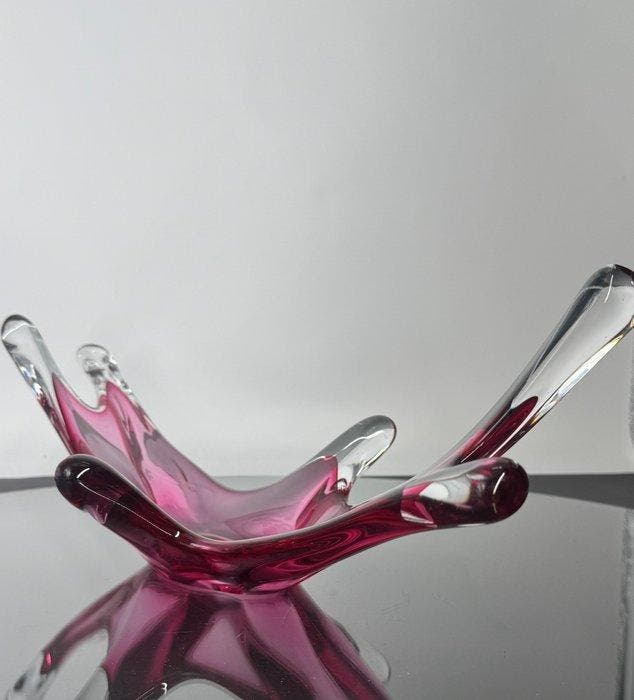 Val Saint Lambert - Middentafel - Kristal - Coupe splash Xl, Antiquités & Art, Art | Objets design