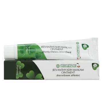 Jeevanthyadiyamakam - Heilzame Zalf (Vaidyaratnam) 20 gr, Ophalen of Verzenden, Nieuw