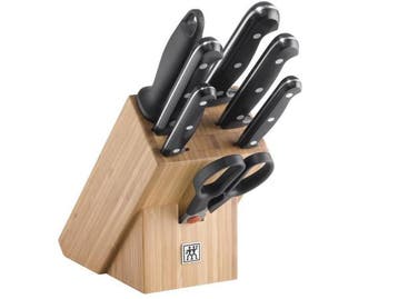 Veiling - Zwilling Twin Chef Messenblok, Zwart/Zilver, 8-Del, Huis en Inrichting, Nieuw