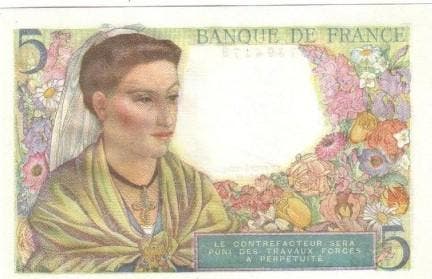 France Fay 05/03 5 Francs Berger 05/08/1943 Neuf Pick 98, Postzegels en Munten, Bankbiljetten | Europa | Niet-Eurobiljetten, België