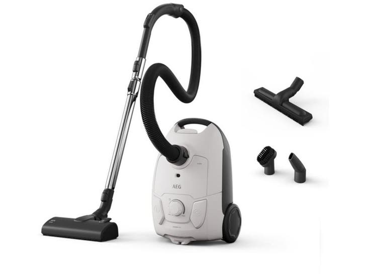AEG AB51C2SW - Stofzuiger met zak - AllFloor-mondstuk - 3L, Elektronische apparatuur, Stofzuigers, Zo goed als nieuw, Verzenden