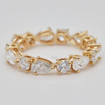 Zonder minimumprijs - Ring - 14 karaat Geel goud - 2.80ct., Nieuw