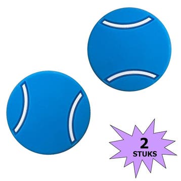 Fako Bijoux - Tennisdemper - Tennisbal - Blauw - 2 Stuks, Verzenden, Nieuw