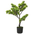 vidaXL Kunstplant met pot pinus bonsai 60 cm groen, Verzenden, Nieuw