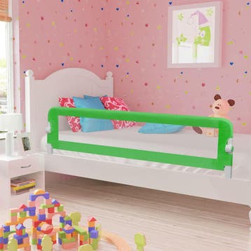 vidaXL Bedhekje peuter 180x42 cm polyester groen, Verzenden, Nieuw