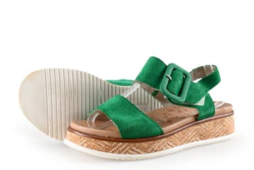 Rieker Sandalen in maat 37 Groen, Verzenden, Sandalen of Muiltjes, Zo goed als nieuw, Groen