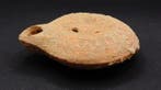 Oud-Romeins Terracotta Discus olielamp - 93 mm (Zonder