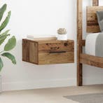 vidaXL Nachtkastje Oud hout 35 x 35 x 20 cm Bewerkt hout, Verzenden