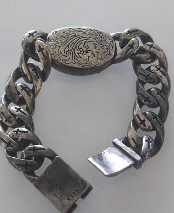 Sans prix de réserve - Bracelet Argent - Franc-maçon