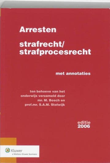 Arresten Strafrecht/Strafprocesrecht 2006, Boeken, Verzenden, Nieuw