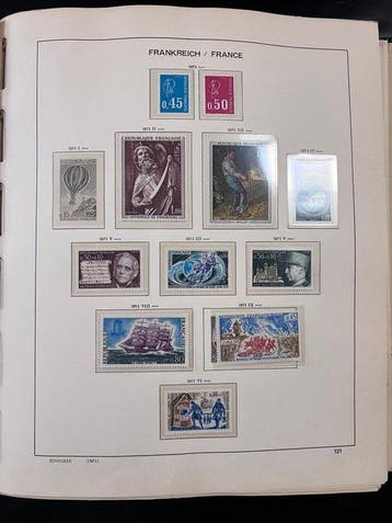 Wereld - Collecties in 2 Albums Frankrijk en Oostenrijk, Gestempeld