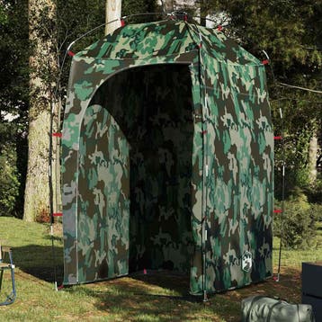 vidaXL Douchetent waterdicht camouflage, Verzenden