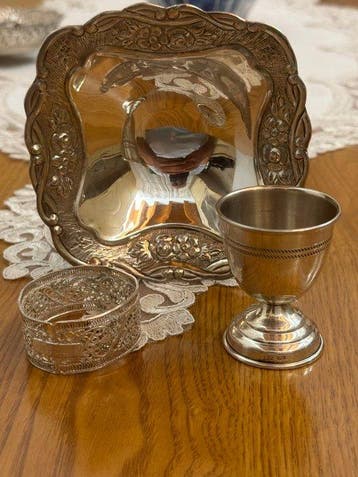 Tafelservies (3) - .925 zilver - Elegante vintage-set