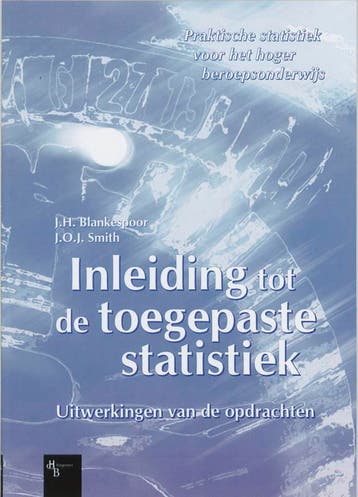 Inleiding tot de toegepaste statistiek Uitwerkingen van de, Boeken, Verzenden, Zo goed als nieuw, J.H. Blankespoor