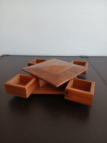 Doos - Hout - Geen reserveprijs!, Antiek en Kunst