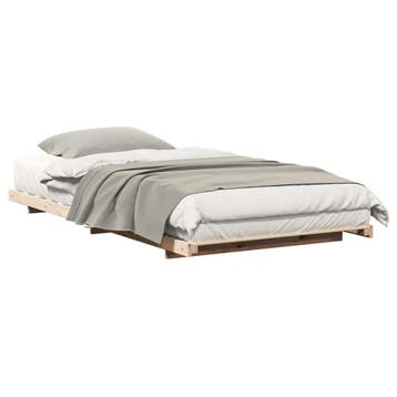 Bedframe 100x220 Bruin | 34% korting | Retour deal, Huis en Inrichting, Slaapkamer | Bedden, 100 cm, Eenpersoons, Bruin, Verzenden