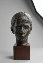 Massimo Pierucci (1936) - Sculpture, Lo Sguardo Etrusco -, Antiek en Kunst