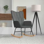 vidaXL Schommelstoel stof donkergrijs, Huis en Inrichting, Stoelen, Verzenden, Nieuw