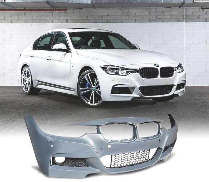 BOUCLIER AVANT BMW F30 F31 LOOK M PDC ANTI-BROUILLARDS, Auto-onderdelen, Carrosserie, Verzenden