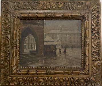 Italiaanse school (XX) - Nevicata a Venezia