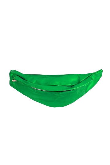 KIMU® Heuptasje Groen Rond Metallic Fanny Pack met Achtervak, Ophalen of Verzenden, Nieuw