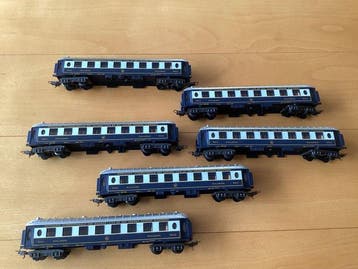 Lima H0 - Modeltrein personenwagen (6) - Set van 6 blauwe, Hobby en Vrije tijd, Nieuw