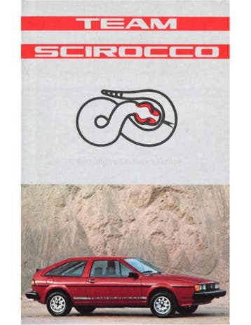 1982 VOLKSWAGEN TEAM SCIROCCO BROCHURE NEDERLANDS, Livres