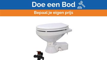 Bieden: Jabsco Quiet Flush Electric Toilet Regular Sit with, Ophalen of Verzenden, Nieuw