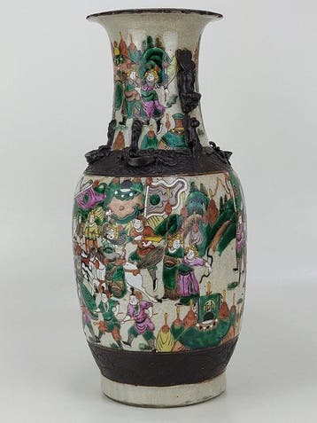 Vaas - Aardewerk - China - Qing Dynastie (1644-1911) - Grote