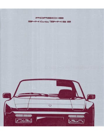 1990 PORSCHE 944 BROCHURE FRANS, Nieuw