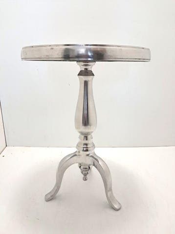 Bijzettafel - Aluminium - 41 cm, Antiek en Kunst, Curiosa en Brocante