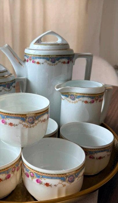 Epiag - Koffie- en theeservies - Porselein -, Antiquités & Art, Antiquités | Meubles | Tables