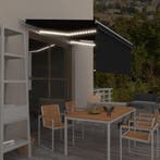 vidaXL Luifel handmatig uittrekbaar rolgordijn LED 3x2,5 m, Verzenden, Nieuw