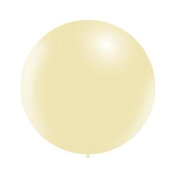Ivoorkleur Reuze Ballon 60cm, Verzenden