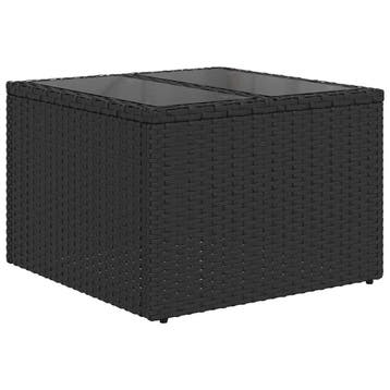 vidaXL Tuinbank Set 8 st 7-Aantal zitplaatsen Zwart en Crème, Verzenden, Nieuw