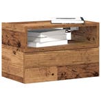 vidaXL Nachtkastjes 2 st wandgemonteerd 45x26x28,5 cm oud, Verzenden, Nieuw