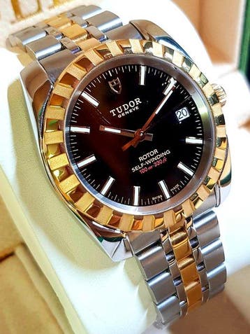 Tudor - Geneva Classic Date - 38mm - BLACK DIAL - Zonder
