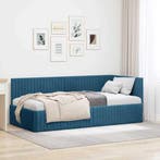 Bed 90x200 Fluweel | Retour deal | 30% korting (bedframe), Overige materialen, 90 cm, Eenpersoons, Nieuw