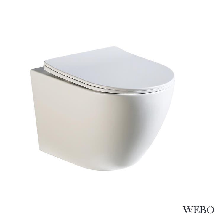 SALE: WEBO Toilet Hangend Randloos inclusief Wandcloset, Bricolage & Construction, Sanitaire