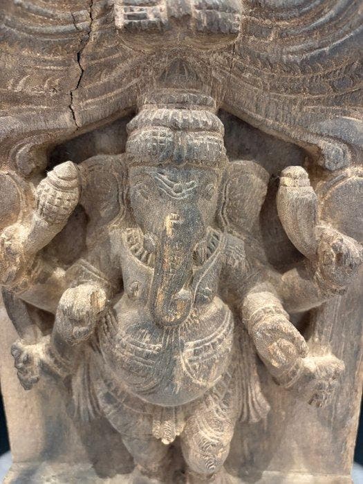 Ganesha - Hout - India - Begin 20e eeuw, Antiek en Kunst, Kunst | Niet-Westerse kunst