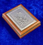 Alliani - Sieradendoos - .925 zilver, Burlhout (Walnot) -