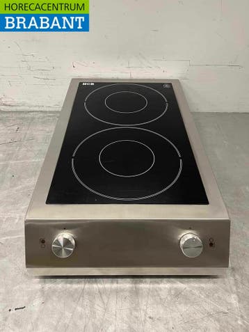 RVS Inductie fornuis dubbele kookplaat 7 kW 400V Horeca, Ophalen of Verzenden