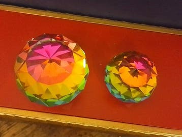 Swarovski - Beeldje - Peperweights Rainbow (2) - Kristal